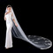 Visokokakovostna čipkasta poročna tančica dolga 3 metre poročna tančica z glavnimi poročnimi dodatki - Stran 3