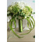 Zeleno-beli tekmo žogo svilene krizantem nevesta drži cvetje - Stran 1