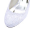Poročni čevlji iz bele čipke debele pete poročni čevlji z visoko peto družice - Stran 4