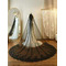 Poročna črna tančica s čipko in bleščicami 3 metre dolga poročna tančica - Stran 1