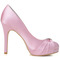 Satenske neveste neveste čevlji roza poročna obutev večerja izvedba visoke pete - Stran 5