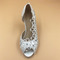 Poročni čevlji iz satenaste čipke s poročnimi čevlji z nosorogovim stiletto ročno izdelani poročni čevlji - Stran 2