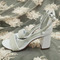 Ženske sandale z visoko peto biserne poročne sandale banketne sandale - Stran 7