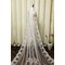 Enoslojni čipkani tančici poročni dodatki poročna bela tančica iz slonovine s kovinsko tančico za lase - Stran 4