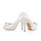 Bele poročne visoke pete saten svilene poročne čevlje stiletto čevlji za ženske - Stran 3
