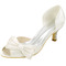 Poročni čevlji plus velikosti enojnih čevljev satenaste sandale za zabave - Stran 4