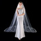 Visokokakovostna čipkasta poročna tančica dolga 3 metre poročna tančica z glavnimi poročnimi dodatki - Stran 4