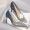 Poročni ženski čevlji kristalni nadaljevanki poročne čevlje poročne visoke pete - Stran 1