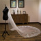 Poročna vlečna tančica poročni dodatki tančica z glavnikom za lase 3 metre dolga tančica iz čipke z bleščicami - Stran 3