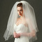 Poročna obleka preprosta tančica trda mreža puffer tančica kratka poročna tančica - Stran 2
