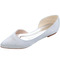 Čevlji s poudarjenimi čevlji iz satena z ravnimi čevlji za maturantski ženski čevlji - Stran 1