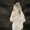 Poročna čipkasta tančica poroka kratka poročna tančica z lasmi česano tančico poročni dodatki - Stran 5