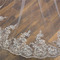 Poročna vlečna tančica poročni dodatki tančica z glavnikom za lase 3 metre dolga tančica iz čipke z bleščicami - Stran 4