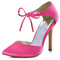 Saten poročni čevlji stiletto poročni čevlji velike velikosti banket obleko čevlji podplat - Stran 2