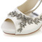 Ženski poročni čevlji Poročni čevlji z bleščicami, kristali, bleščicami, poročne pete, okrašeni z dragulji, Poročni čevlji z visoko peto z visoko peto z okrasnimi kristali in stiletto peto Peep Toe - Stran 4