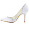 Poročni čevlji iz satenaste svile s poudarjenim prstom stranski votli stiletto poročni čevlji - Stran 3
