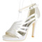 Poročni čevlji z visoko peto poročni sandali z visoko peto satenasti poročni čevlji za družice - Stran 1