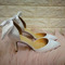 Beli poročni čevlji satenski poročni čevlji z visokimi petami jesenski in zimski modeli - Stran 4