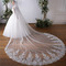 Velika pletena čipkasta tančica slonokoščena bela čipkasta poročna tančica, dolga 3,5 metra - Stran 2