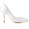 Poročni čevlji iz satenaste svile s poudarjenim prstom stranski votli stiletto poročni čevlji - Stran 4