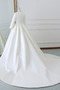 Naravni pasu V-vratu Draped Dolga Zunanji Elegantno Poroka Obleko - Stran 2