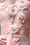 Mid nazaj Pomlad Dojenček roza Romantični Naravni pasu Večerne obleko - Stran 4
