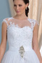 Brez rokavov Prekrivni čipke Elegantno Srednje Poročne obleko - Stran 4