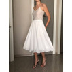 Žensko krilo iz šifona Poročno krilo Bridesmaid Fly Bridal Tea dolžina kratko poročno krilo 68 CM