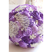 Purple diamant biserno poroko poročna dekoracijo ustvarjalni držala za rože
