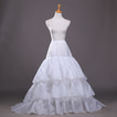 Poroka Petticoat Tri platišča Zaostajajo Dolga poročna obleka poliester taffeta