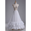 Poroka Petticoat Lace obrezovanje poročna obleka z dolgimi poliester taft
