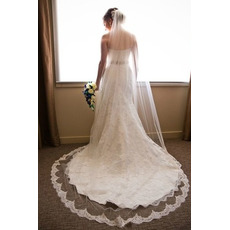 Poroka Veil Long Lace Fabric Long Jesen Long Train