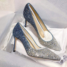Poročni ženski čevlji kristalni nadaljevanki poročne čevlje poročne visoke pete
