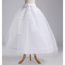 Poroka Petticoat Širina Popolna obleka Elegantna Tri platišča poliester taft