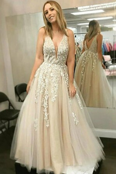 Dolžina tal Srednje Brez rokavov Formalno Tila Draped Prom Obleko