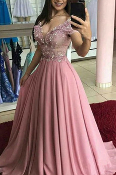 Dolga Elegantna dragulji steznik Banket Pomlad Draped Prom Obleko