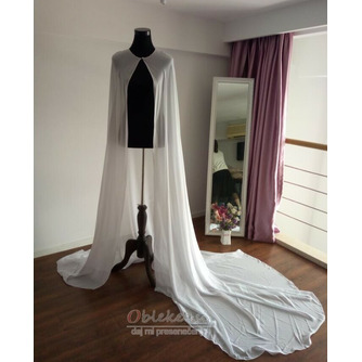 Šifon dolg šal preprosta elegantna poročna jakna dolga 2 metra - Stran 3
