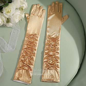 50cm poročna obleka satenaste rokavice Performance Stage Performance Dolge rokavice za ženske - Stran 7