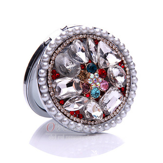 Luksuzna krog Intarzijski diamant Folding Cartoon Majhno ogledalo - Stran 1
