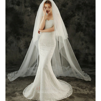 Poročna obleka s čipkasto tančico, pokrivalo, poročna dodatna oprema za poročne čipke - Stran 5