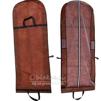 Brown z dvojno rabo prenosni obleka prah torba zložljiva pokrov poroka prahu - Stran 1