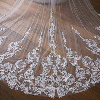 2022 Poročna čipkasta tančica Kovinski glavnik za lase tančica Poročni dodatki Poročna tančica - Stran 4