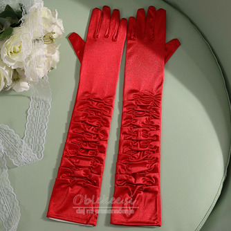 50cm poročna obleka satenaste rokavice Performance Stage Performance Dolge rokavice za ženske - Stran 5