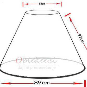 Poroka Petticoat Lace obrezovanje poročna obleka z dolgimi poliester taft - Stran 4