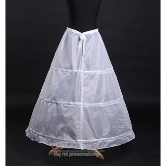 Poroka Petticoat poliester taffeta Simple Tri platišča Popolna obleka - Stran 1