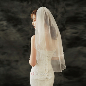 Poročna tančica modni ročno šivani diamantni poročni dodatki tančica tančica - Stran 1