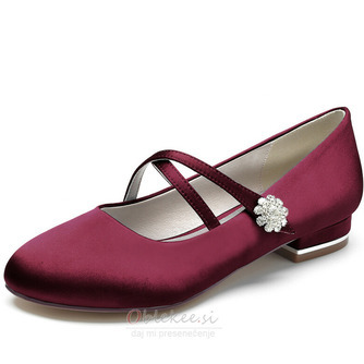 Poročni čevlji za balerine z okroglimi prsti, elegantni čevlji za poroko, dnevni poročni čevlji - Stran 8