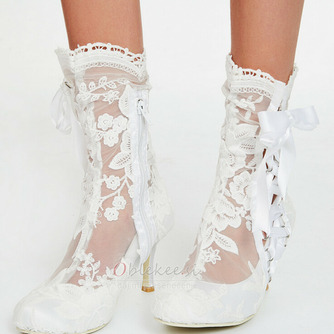 Modni ženski čevlji votle visoke pete bele čipke ženski čevlji poročni ženski čevlji - Stran 1