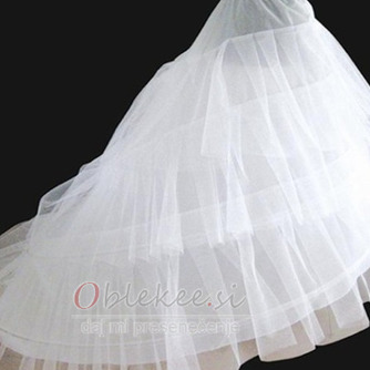 Poroka Petticoat Elastičen pas Širina dve platišča Flouncing poročna obleka - Stran 2