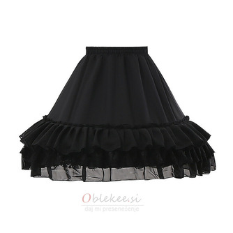 Črno/bela Lolita spodnji plašč iz tila, cosplay spodnji plašč, puhasto krilo iz tila, puhasto spodnji plašč, baletno tutu krilo. 45 CM - Stran 4